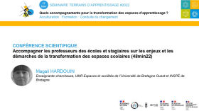 [Séminaire Terrains d'apprentissage #2022] Conférence scientifique de Magali Hardouin by Séminaires Terrains d'Apprentissage
