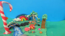 un jardin enchanté - Décor et animation de Gabin, Marion, Lise et Fanelie by Main clg.brel_chazelle channel