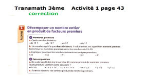 Transmaths3ème Act1 page 43 correction by Maths à Joliot