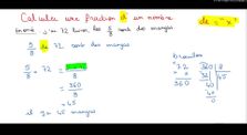calculer une fraction d'un nombre by Main clg.mandela_pontdeclaix_grenoble channel