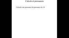 calculs sur les puissances by Maths Asa Paulini