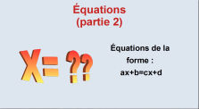 Equations_partie_2_02_Equations de la forme ax+b=cx+d by Mathématiques au collège Fernand Berthon
