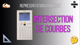 Calculatrice NumWorks : intersection de courbes représentatives de fonctions. by Maths Sciences 1ère Bac Pro