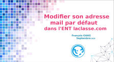 Modifier son adresse mail par défaut dans l'ENT Laclasse.com by Main francois.gaag channel