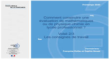 L' évaluation Math Phys Chim en voie pro  Volet 2 by Main mpc_lp_lyon channel