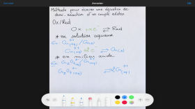 Ecrire l'équation d'une demi-réaction by PCM 1ère