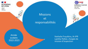 Missions et responsabilités de filière de Nathalie Freydière IA-IPR by Économie et Gestion de Lyon -Chaîne principale 