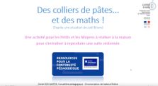 Des colliers de pâtes...et des maths ! by 26- Maths Cycle 1