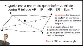 5m démontrer la nature d'un quadrilatere by Mathématiques en 5emes