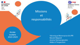 Missions et responsabilités de filière de Véronique Monmaron IA-IPR by Économie et Gestion de Lyon -Chaîne principale 