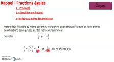 fractions égales 2 by Maths à Joliot