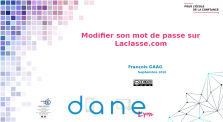 Modifier son mot de passe sur Laclasse.com by Main francois.gaag channel