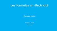 Les formules en électricité - capsule vidéo by Main erea.rene_pellet channel