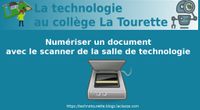 Numériser un document avec le scanner de la salle de technologie by Technologie