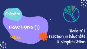 4e 06.1 Fractions (1) - Fraction irréductible et simplification by Mathématiques  en 4e au collège Fernand Berthon