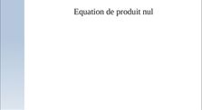 équation de produit nul by Maths Asa Paulini