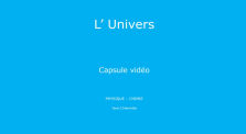 L'Univers (description, formation et année-lumière) capsule vidéo by Main erea.rene_pellet channel